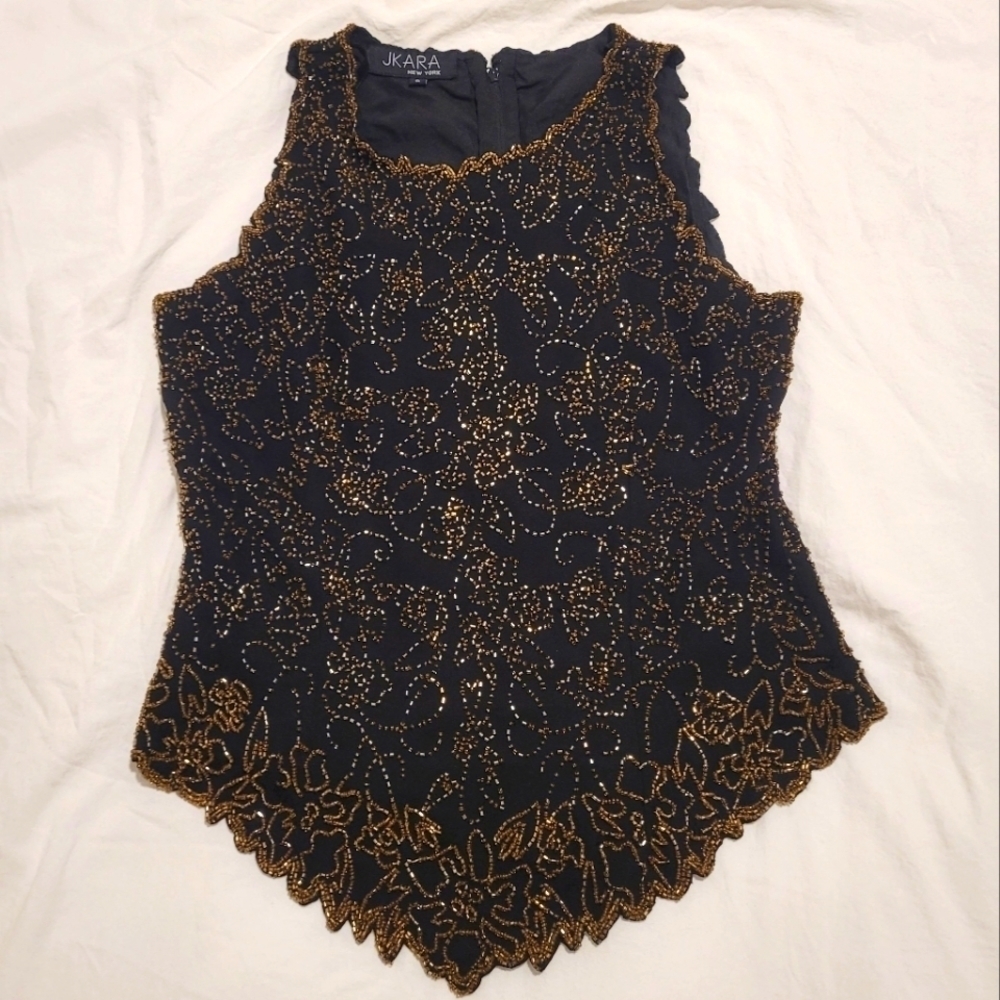 J Kara beaded top size Small